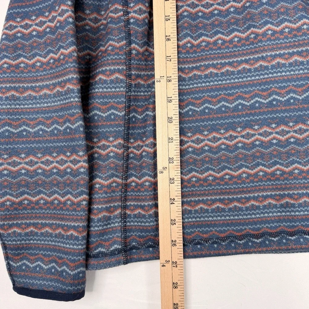 The North Face Men's Gordon Lyons 1/4 Zip Fleece SZ-M Blue & Multicolor Aztec‎